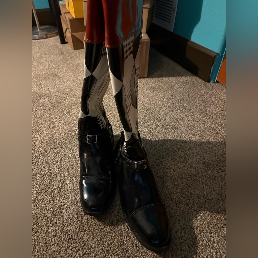 Plaid Riding boots - Picture 3 of 6